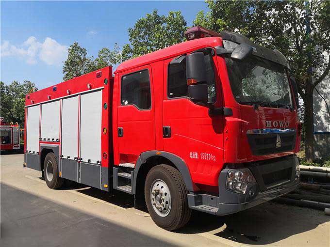 最新重汽豪沃T5G8吨水罐消防车厂价直销_购买