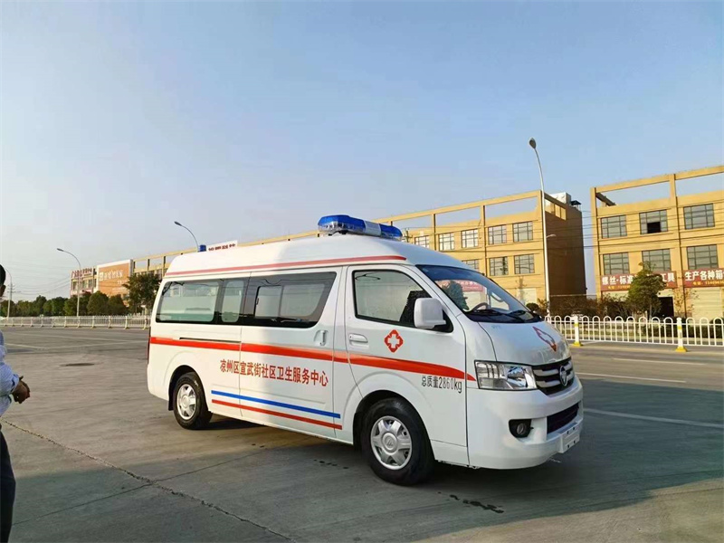 国6黑龙江佳木斯福田风景G7监护型救护车改装厂多少钱一辆