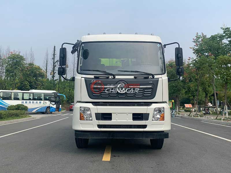 国六东风天锦14方压缩垃圾车实拍图片