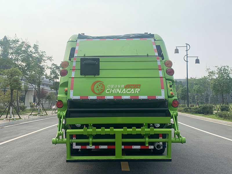 国六东风天锦14方压缩垃圾车实拍图片