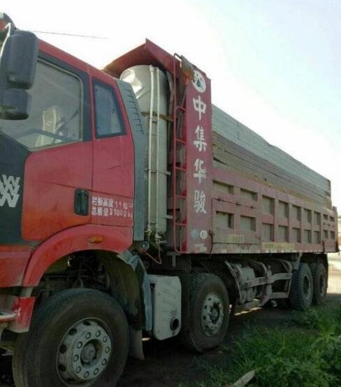 【郑州】一汽解放 J6P重卡 350马力 8X4 6米自卸车 价格28.00万 二手车