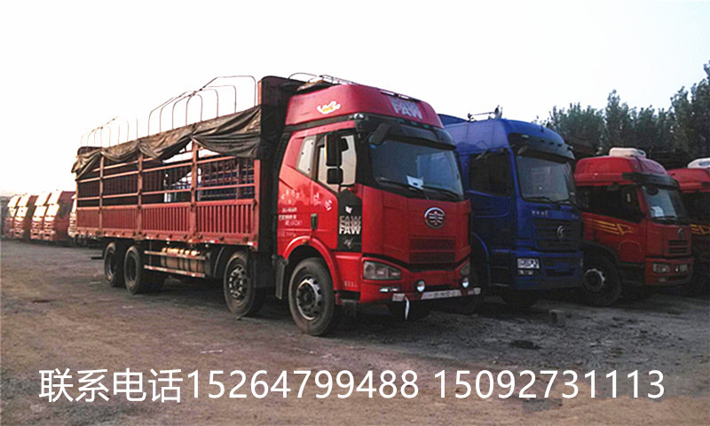 【武汉】出售二手国四解放J6前四后八9米6高栏货车分期付款 价格18.00万 二手车
