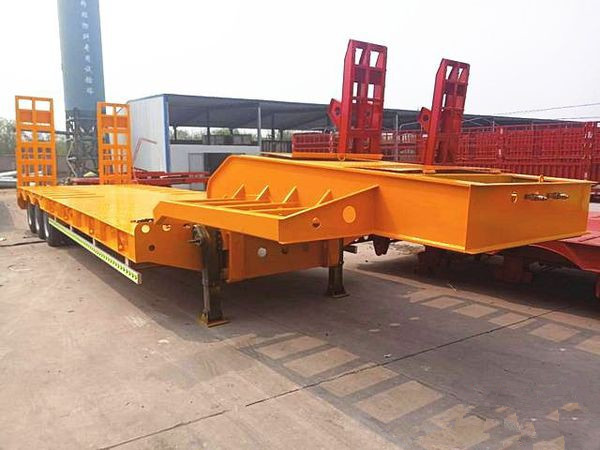 钩机拖板半挂车出厂价格 青海订做13米挖掘机运输车