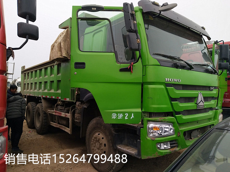 【湘潭】出售二手绿皮环保渣土运输车德龙后八轮自卸车 价格21.00万 二手车