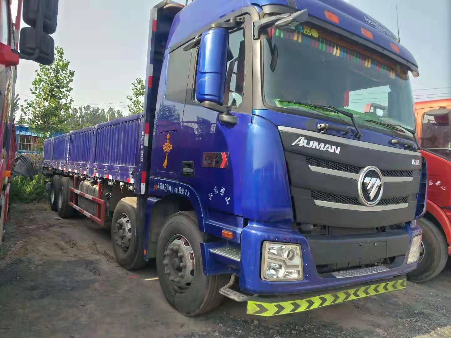 【渭南】出售二手18年欧曼解放9.6米平板货车国五可按揭 价格17.00万 二手车