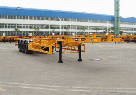 专业订做13.95米集装箱骨架运输车 全国发货