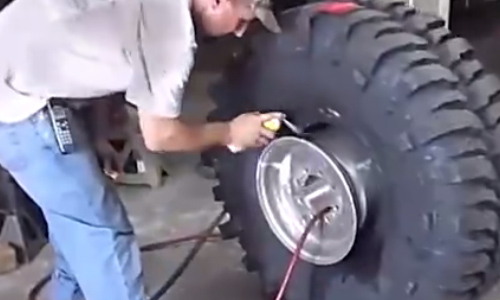 1秒完成轮胎与轮辋的密封，竟然还有这种操作？
