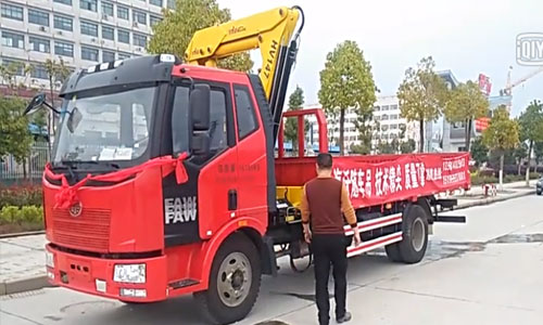  Operation video of truck mounted crane